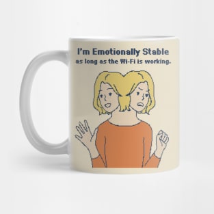 I'm Emotionally Stable - 8bit Pixelart Mug